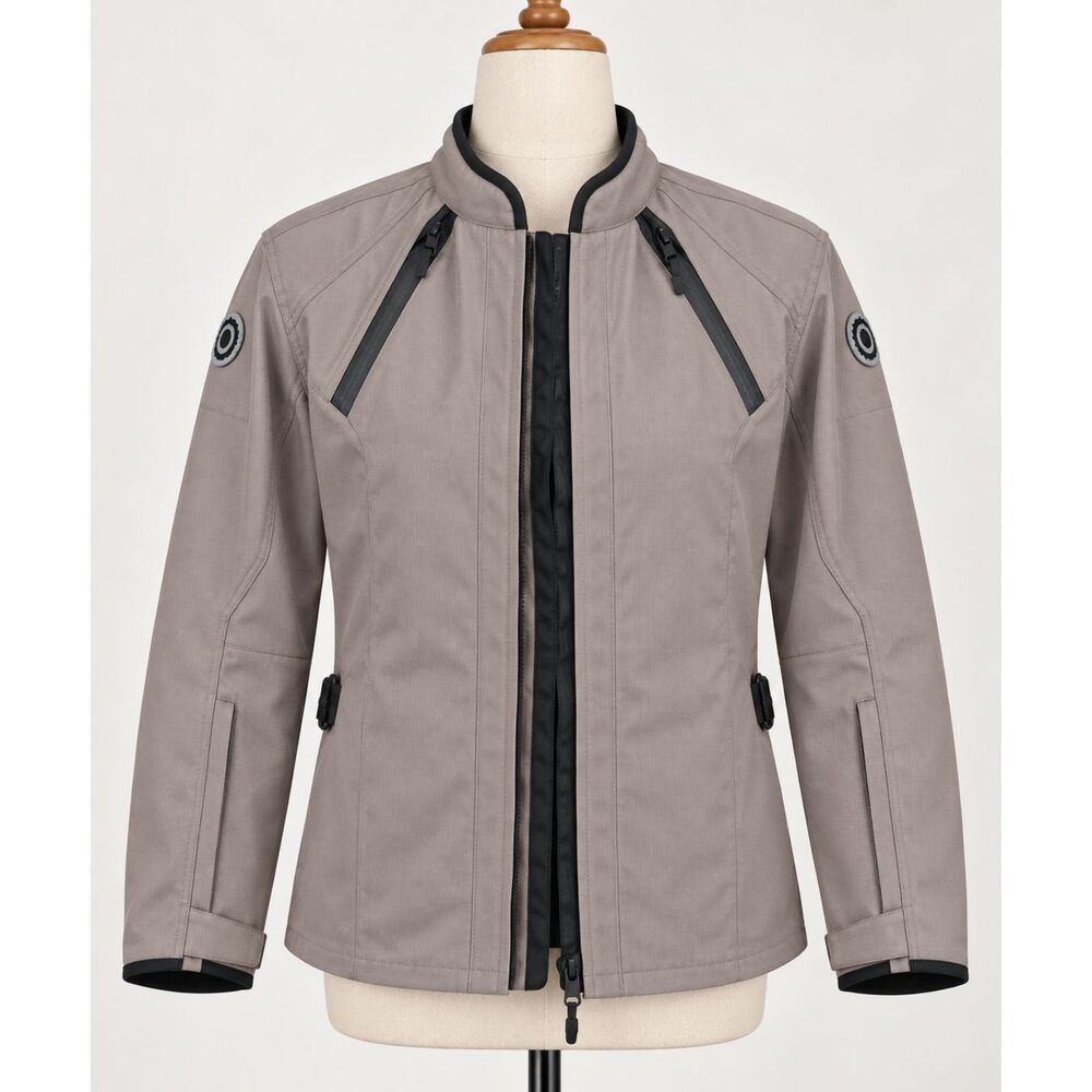 Firstgear Womens XXL Hypertex Motorcycle Jacket Gray Waterproof Armored NWOT